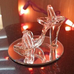 Mini glass high heel